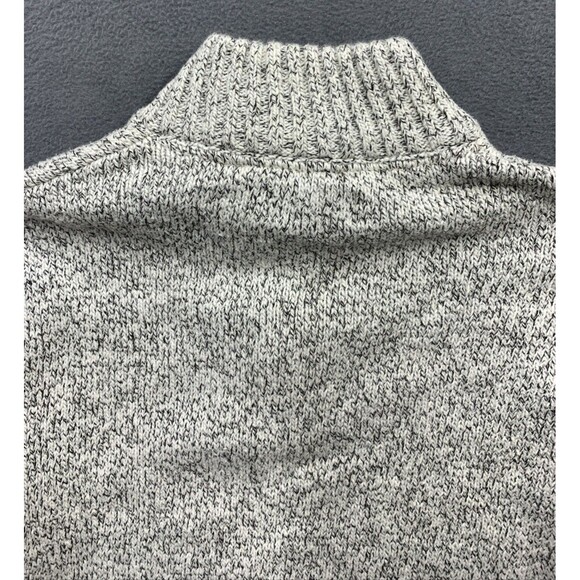 Chaps Ralph Lauren Quarter Zip Mock Turtleneck Knit Sweater Men’s Size S/P Gray - Picture 10 of 16